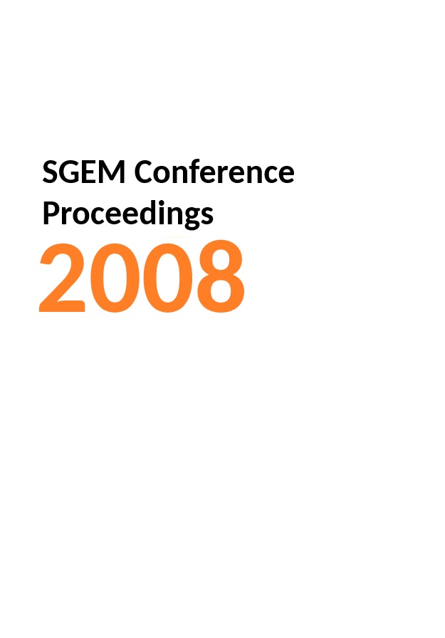 8th International Scientific Conference - SGEM2008