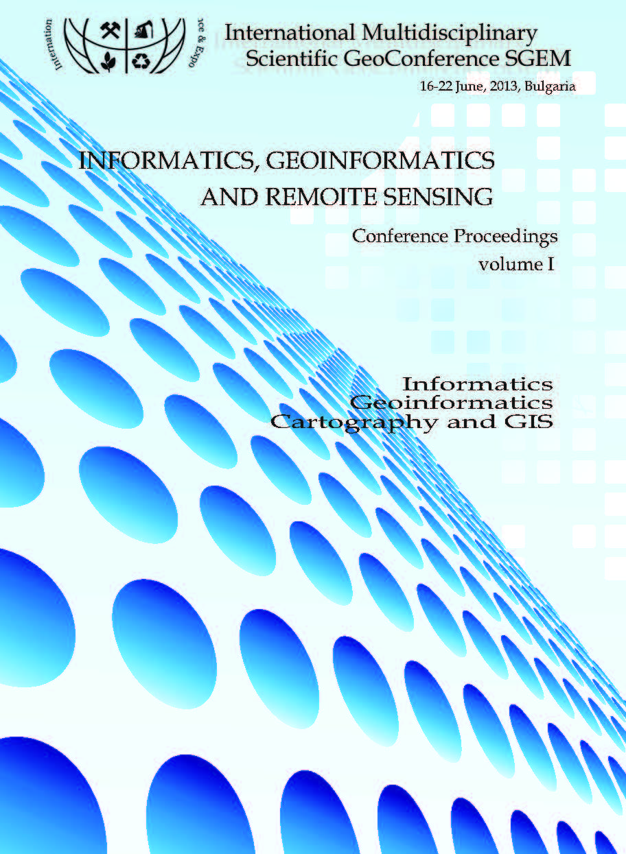 SGEM International Multidisciplinary Scientific GeoConference EXPO Proceedings; 13th SGEM GeoConference on INFORMATICS, GEOINFORMATICS AND REMOTE SENSING