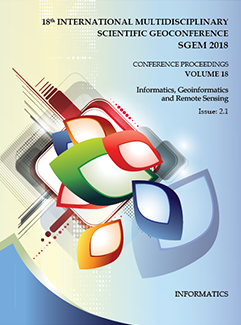 SGEM International Multidisciplinary Scientific GeoConference EXPO Proceedings; 18th International Multidisciplinary Scientific GeoConference SGEM2018, Informatics, Geoinformatics and Remote Sensing