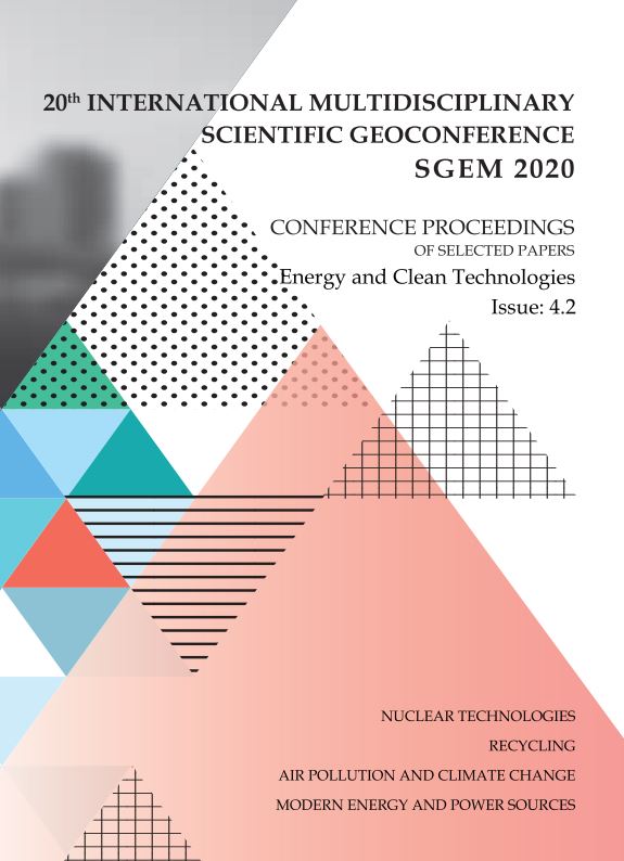 SGEM International Multidisciplinary Scientific GeoConference EXPO Proceedings; 20th SGEM International Multidisciplinary Scientific GeoConference Proceedings 2020,