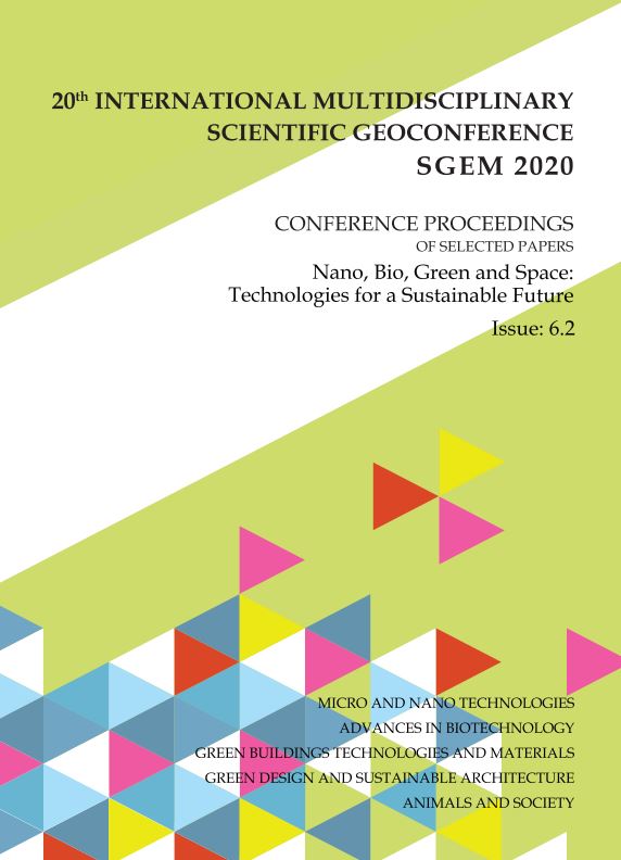 SGEM International Multidisciplinary Scientific GeoConference EXPO Proceedings; 20th SGEM International Multidisciplinary Scientific GeoConference Proceedings 2020,